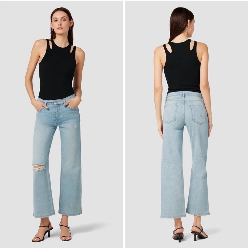 Hudson Rosie flare denim in memory wash